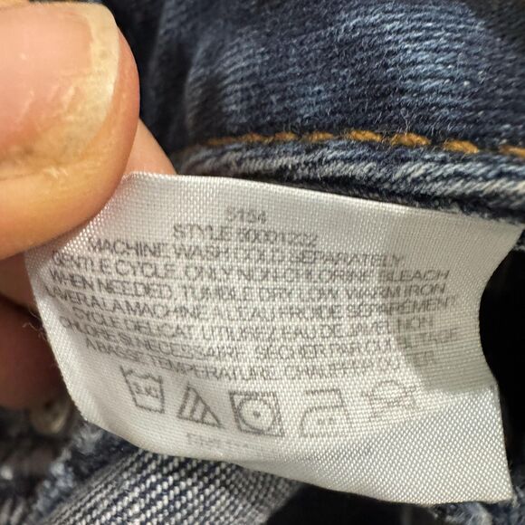 Tory Burch Jeans Womens 29 Blue Straight Leg Stretch Denim Logo Mid Rise - Picture 13 of 13